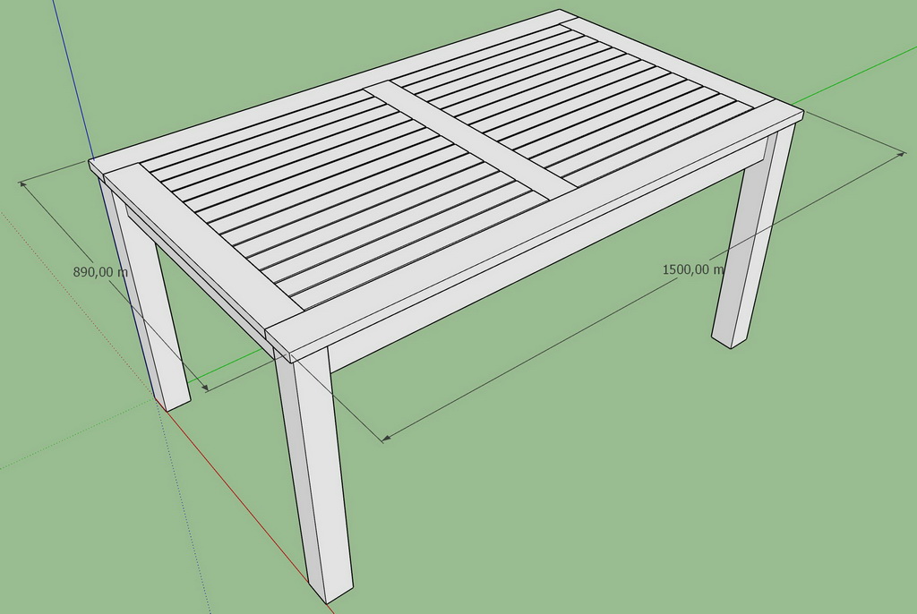 Gartentisch selber bauen